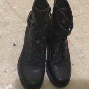 Black Combat boots